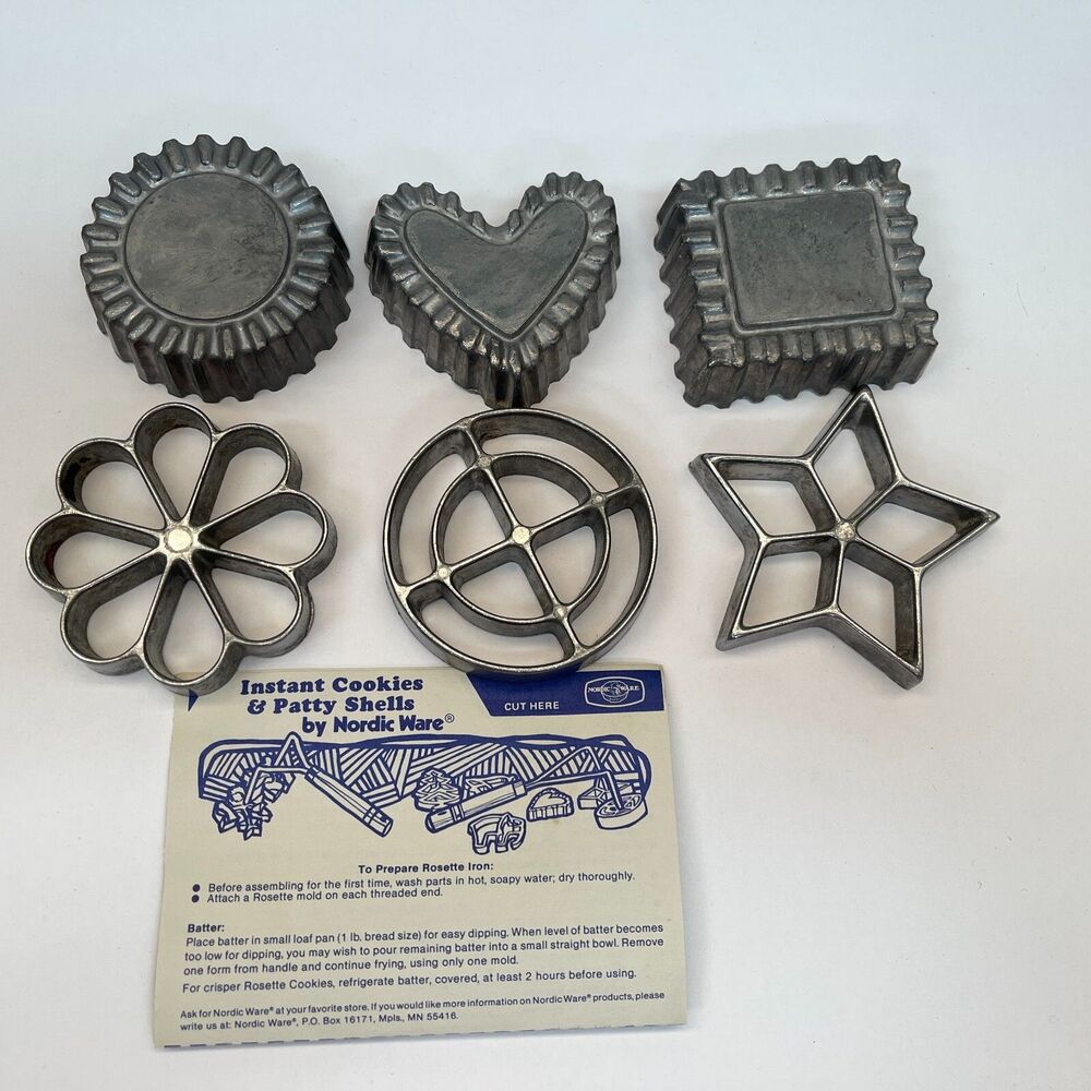 Nordic‎ Ware Cookie Maker Molds Lot of 6